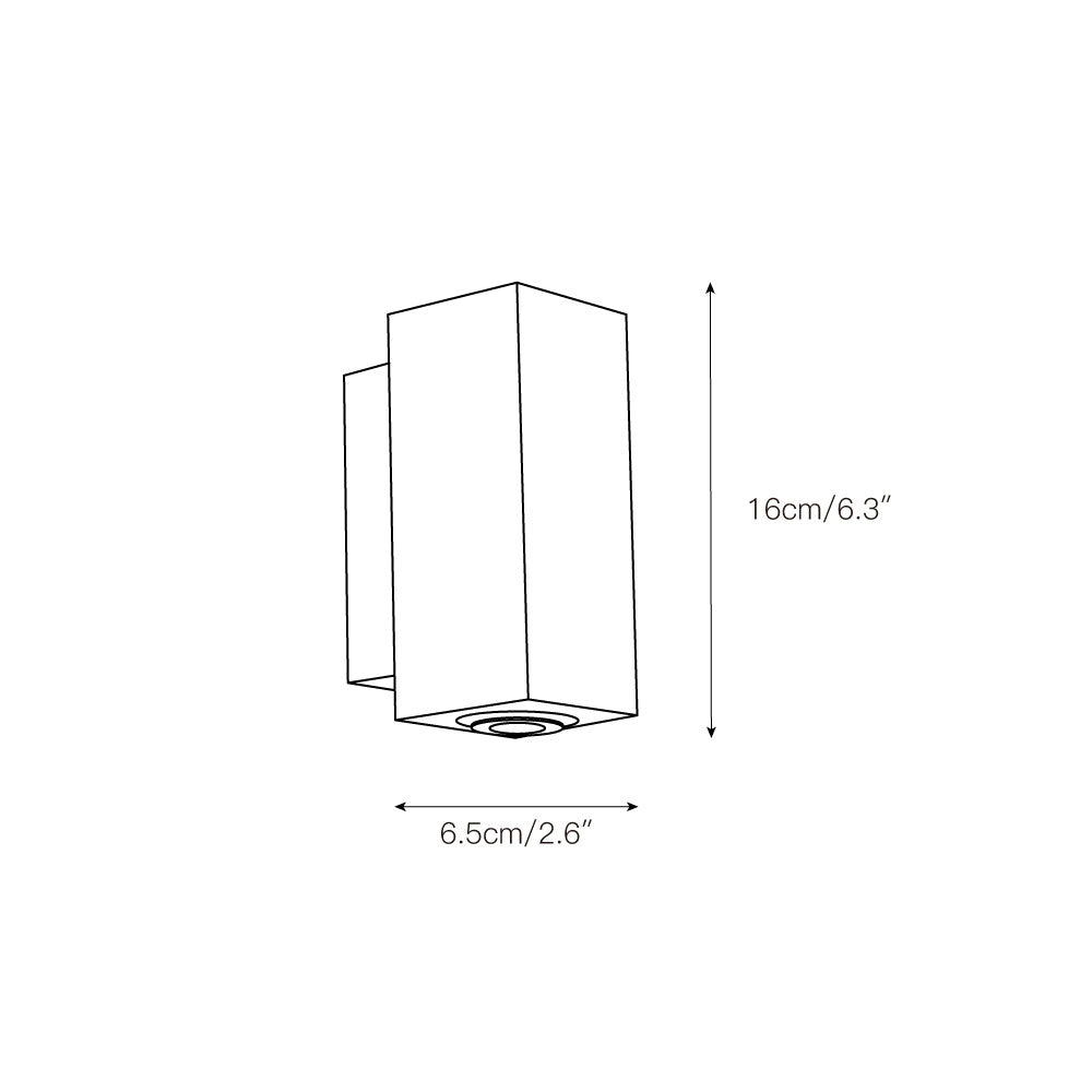 Modern Sculptural Metal Wall Lamp – Minimalist Sconce for Bedroom Living Room Hallway
