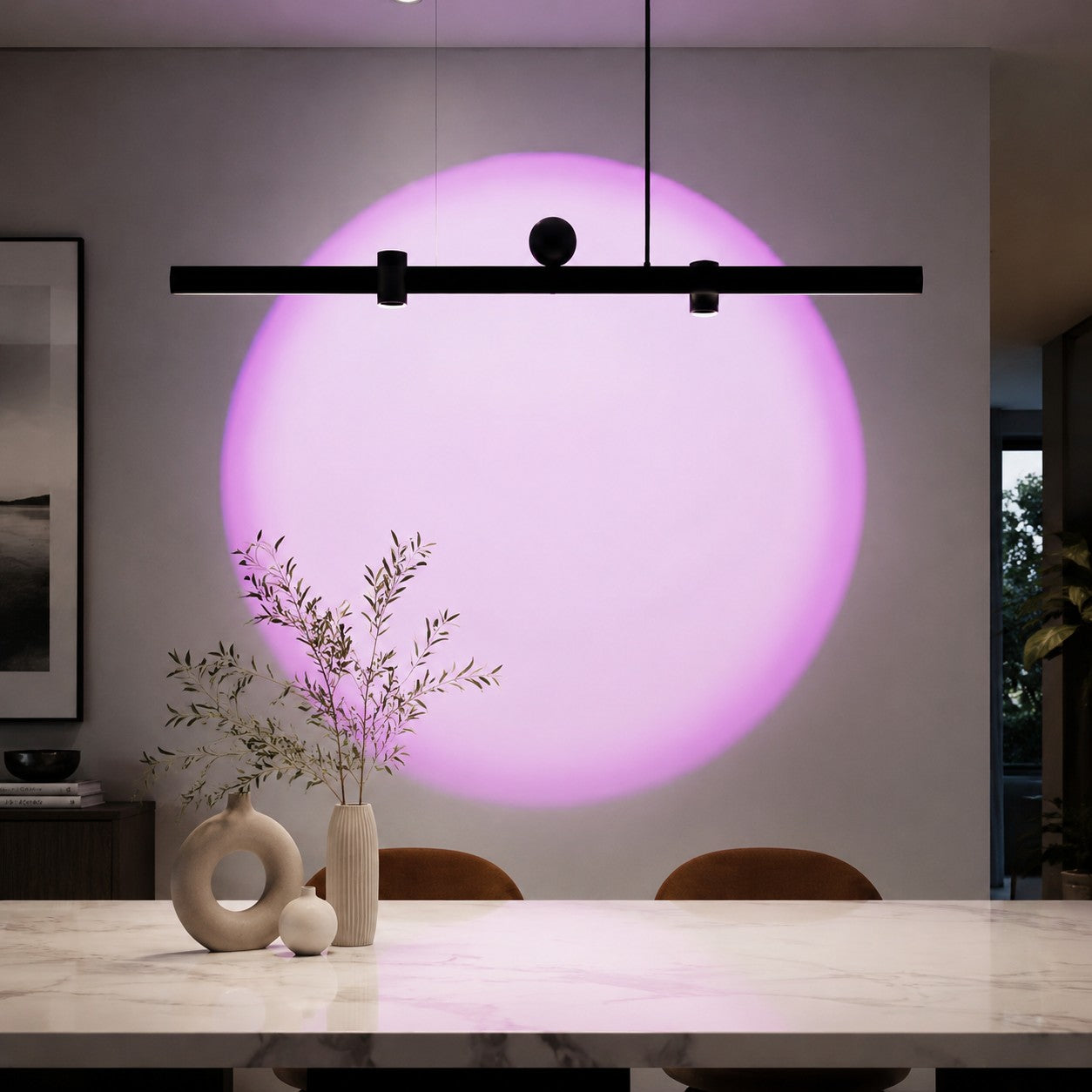 Linear Wall-Wash Dining Pendant Light
