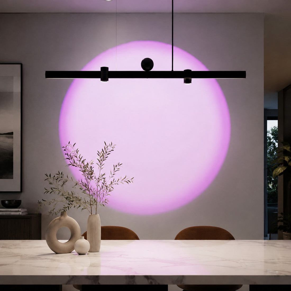 Linear Wall-Wash Dining Pendant Light