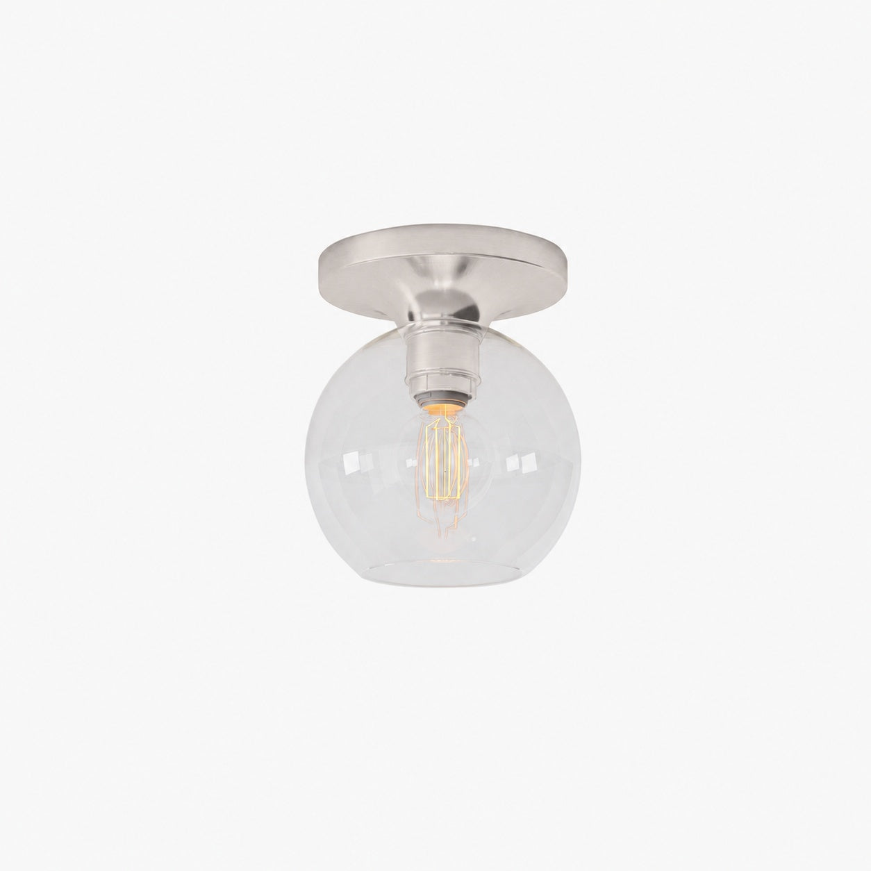 Selvion Modern Globe Pendant Light - Damp-Rated Bathroom Lighting - Luxe Glass Shade