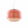 Clinco Modern Mushroom Pendant Light - Colored Glass Hanging Light