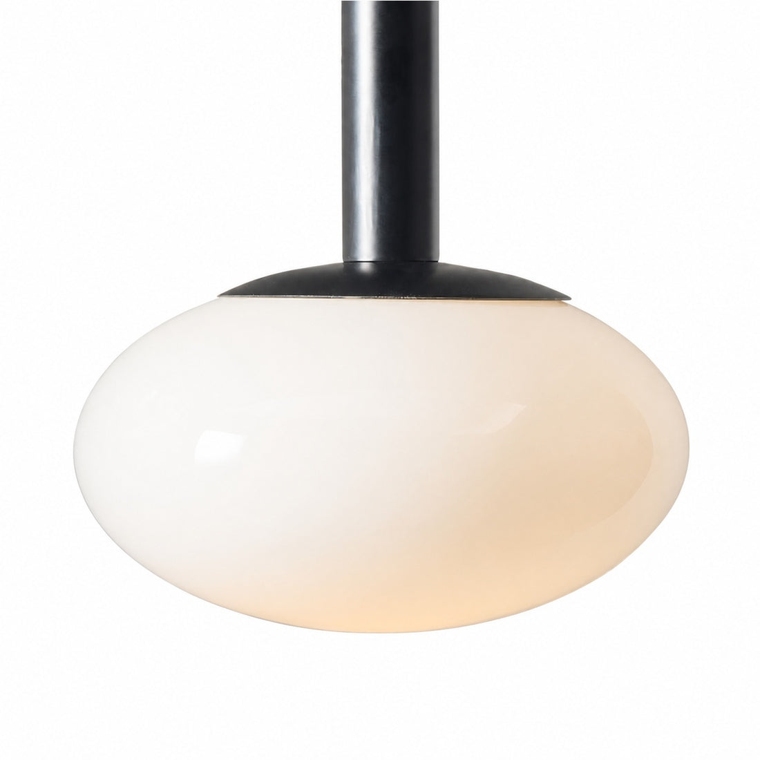 Rolvona Globe Pendant Light - Modern Oval Shade Hanging Lamp