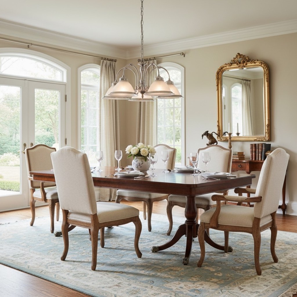 TF Vintora Ribbed Glass Pendant Light – Elegant Metal Trim for Kitchens, Dining Areas and Hallways