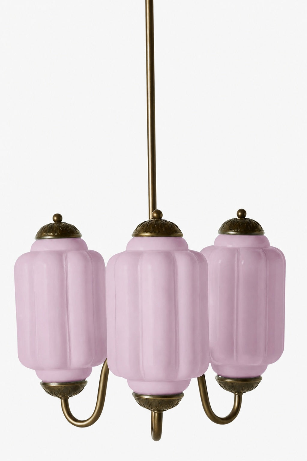 Eloise Vintage Glass Chandelier - Milk Glass Home Accent