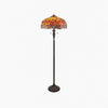 TF Dragonfly Motif Floor Lamp – Vintage Stained-Glass for Living Rooms