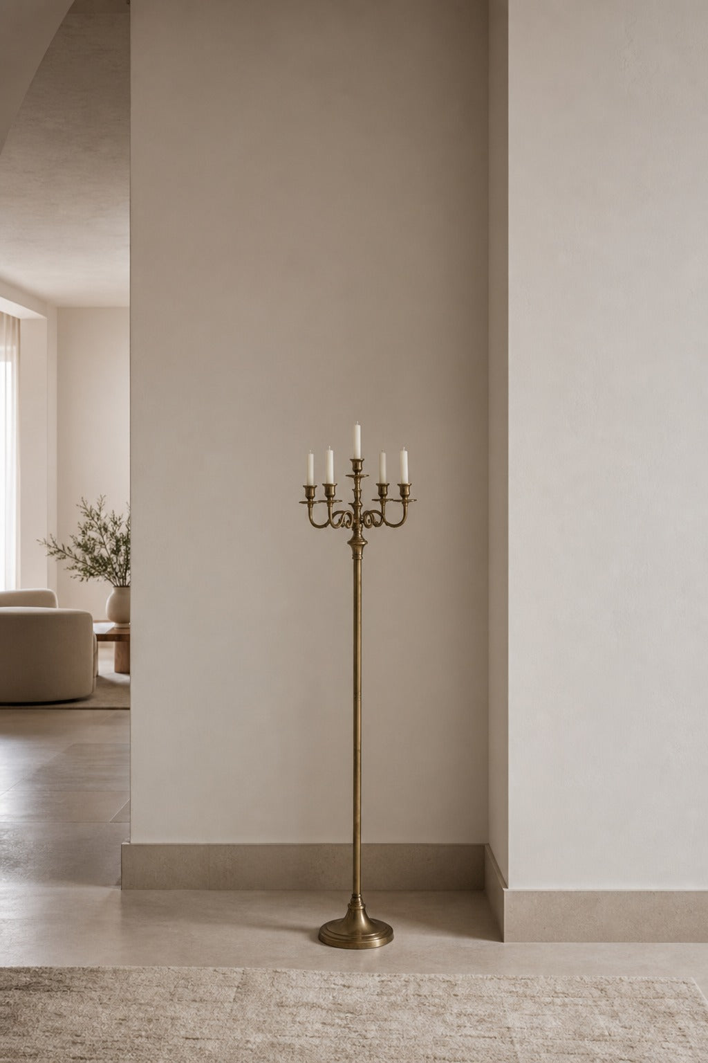 Sphinx Brass Wall Lamp