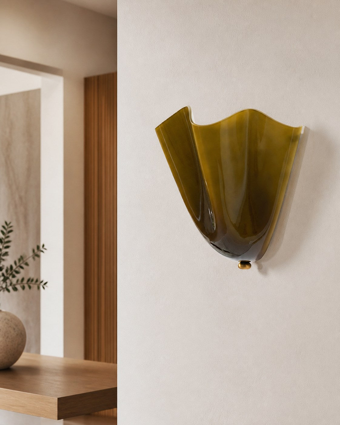 Bellina Modern Wall Light - Artisanal Glass Vera Lamp for Interior Decor