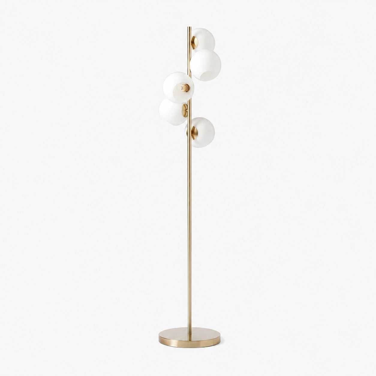 Brina Glass Multi-Light Floor Lamp - Modern Standing Light with Elegance
