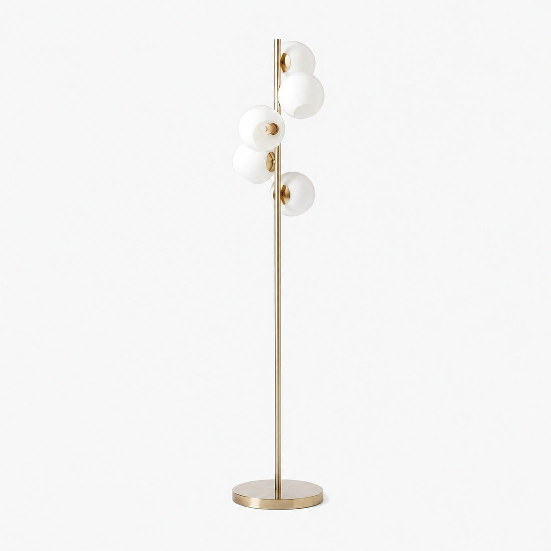 Brina Glass Multi-Light Floor Lamp - Modern Standing Light with Elegance