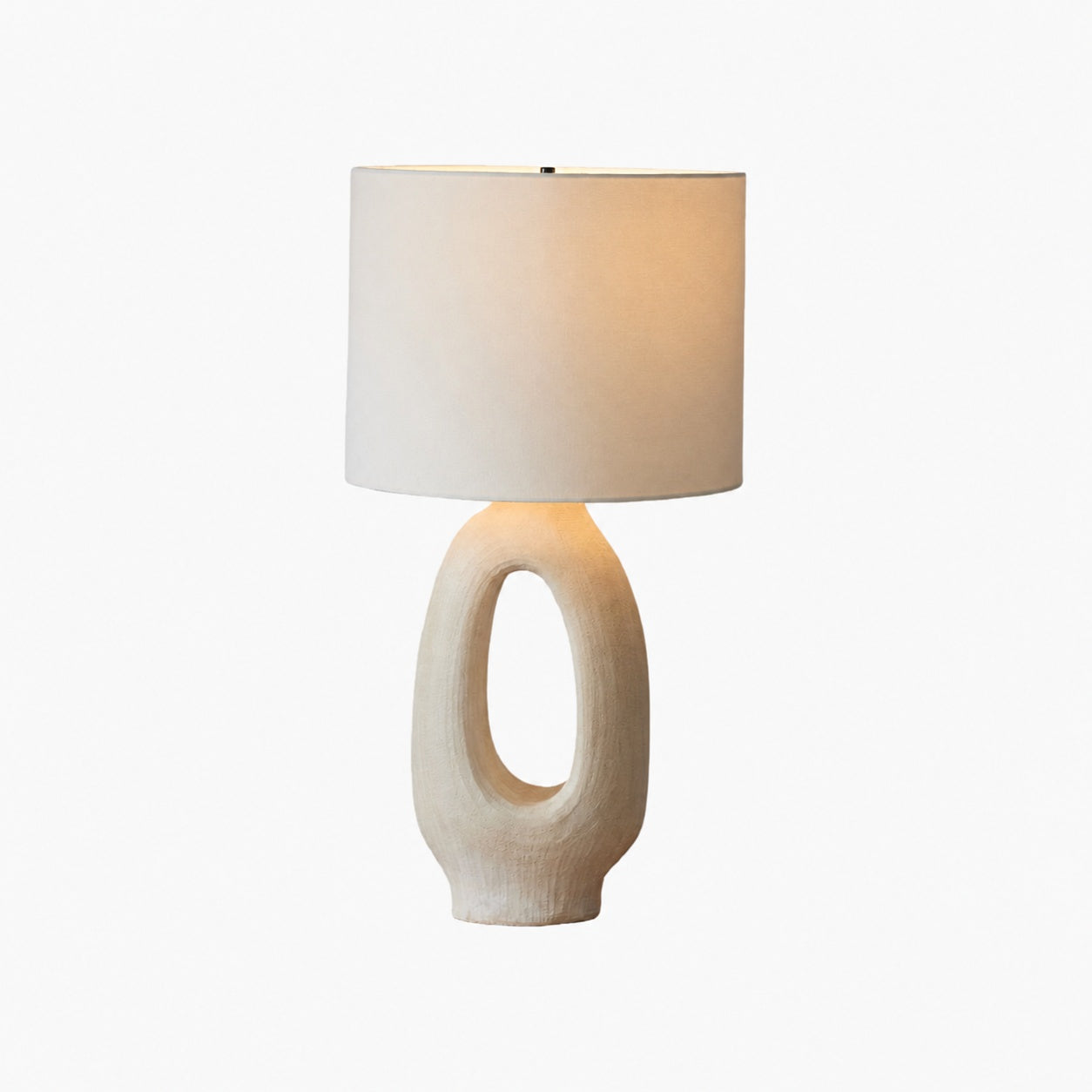 Ceruna Table Lamp with Ceramic Body and Textured Finish for Bedroom or Living Room