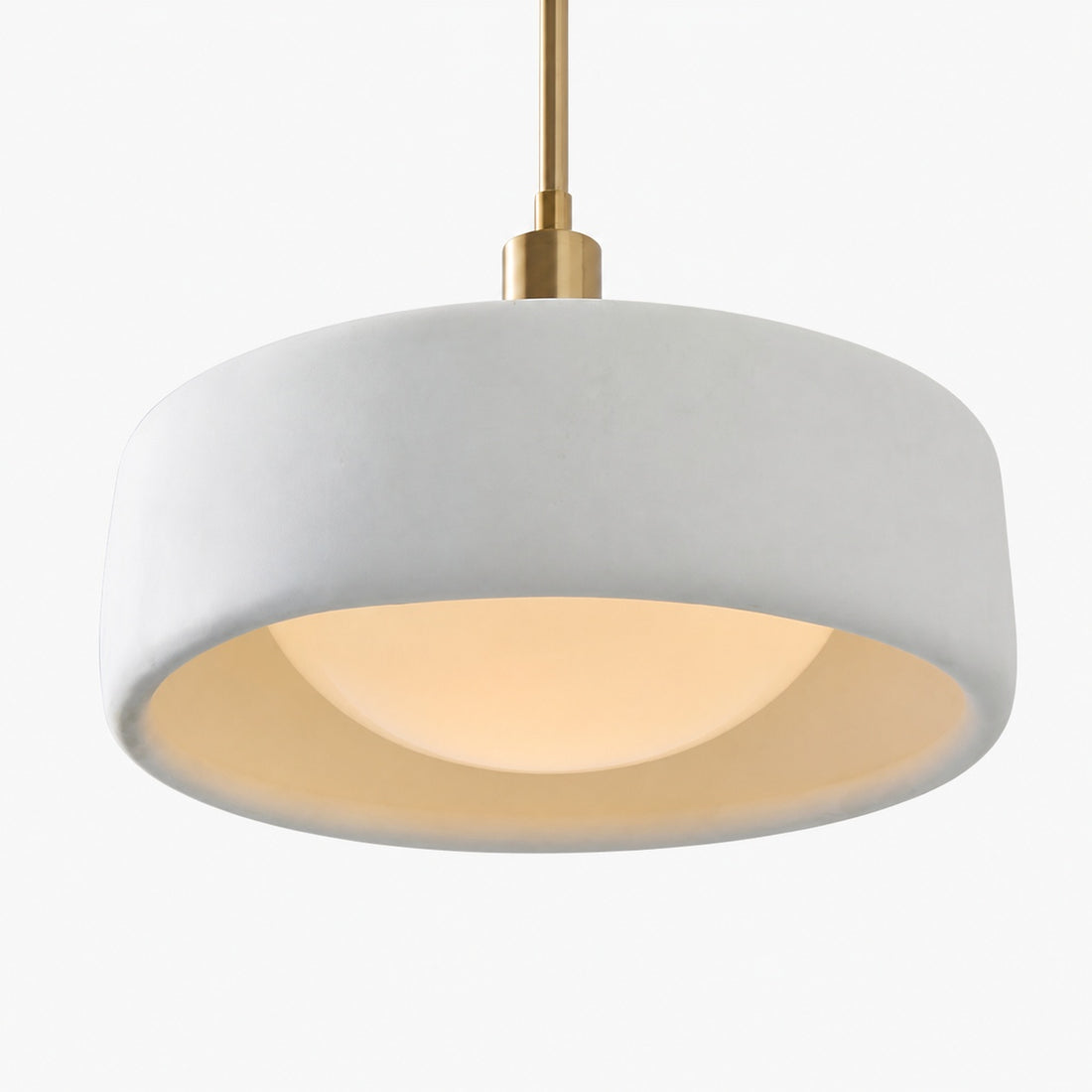 Cerova Modern Ivory Porcelain Pendant Light – Soft Organic Design for Kitchen Island