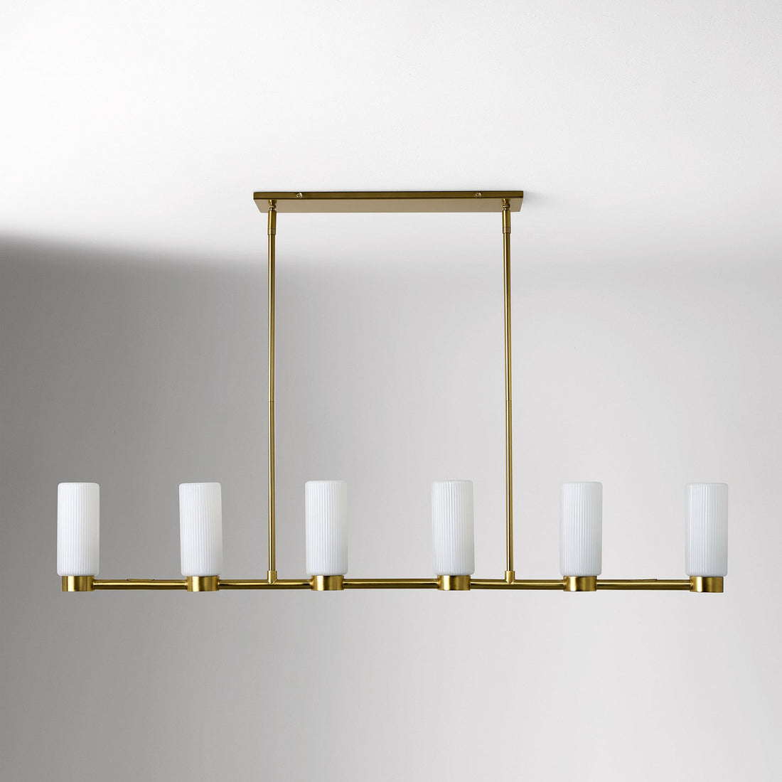 Rivora Fluted Glass Chandelier – Elegant Ribbed Lasting Design