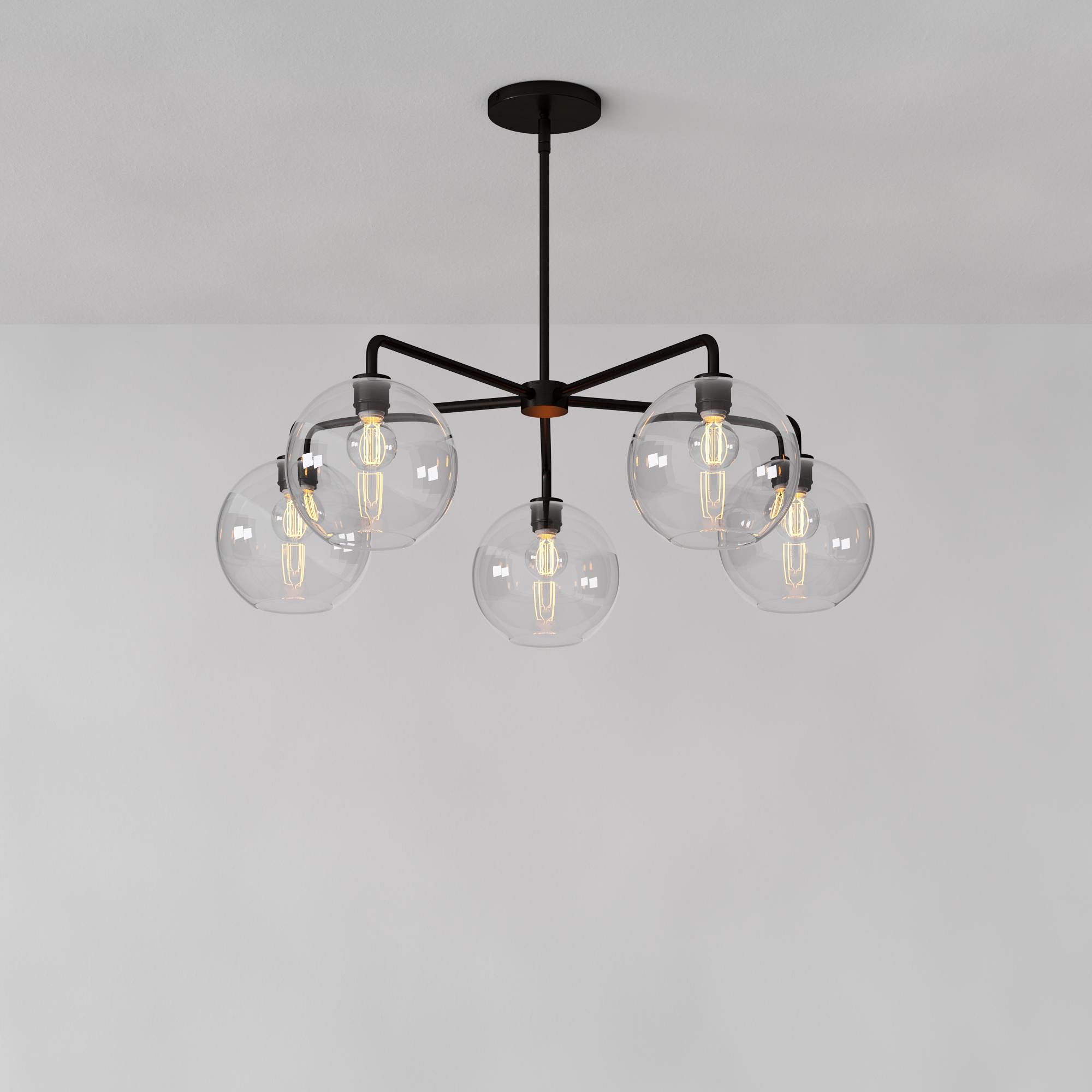 Selvion Contemporary Minimalist Chandelier – Soft Glow Porcelain Fixture for Dining & Hallway