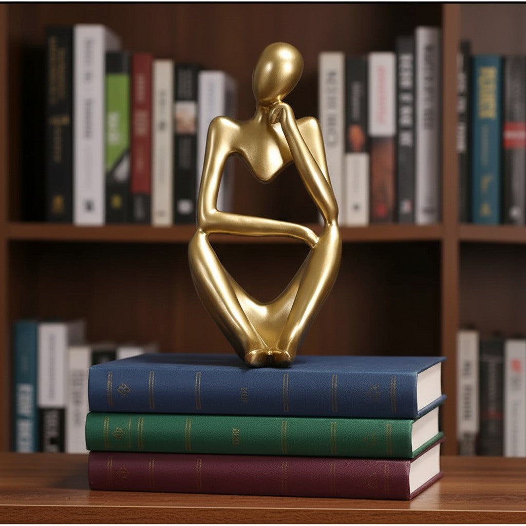 Floxo Geometric Dog Sculpture Modern Decor - Minimalist Iron Art for Desk
