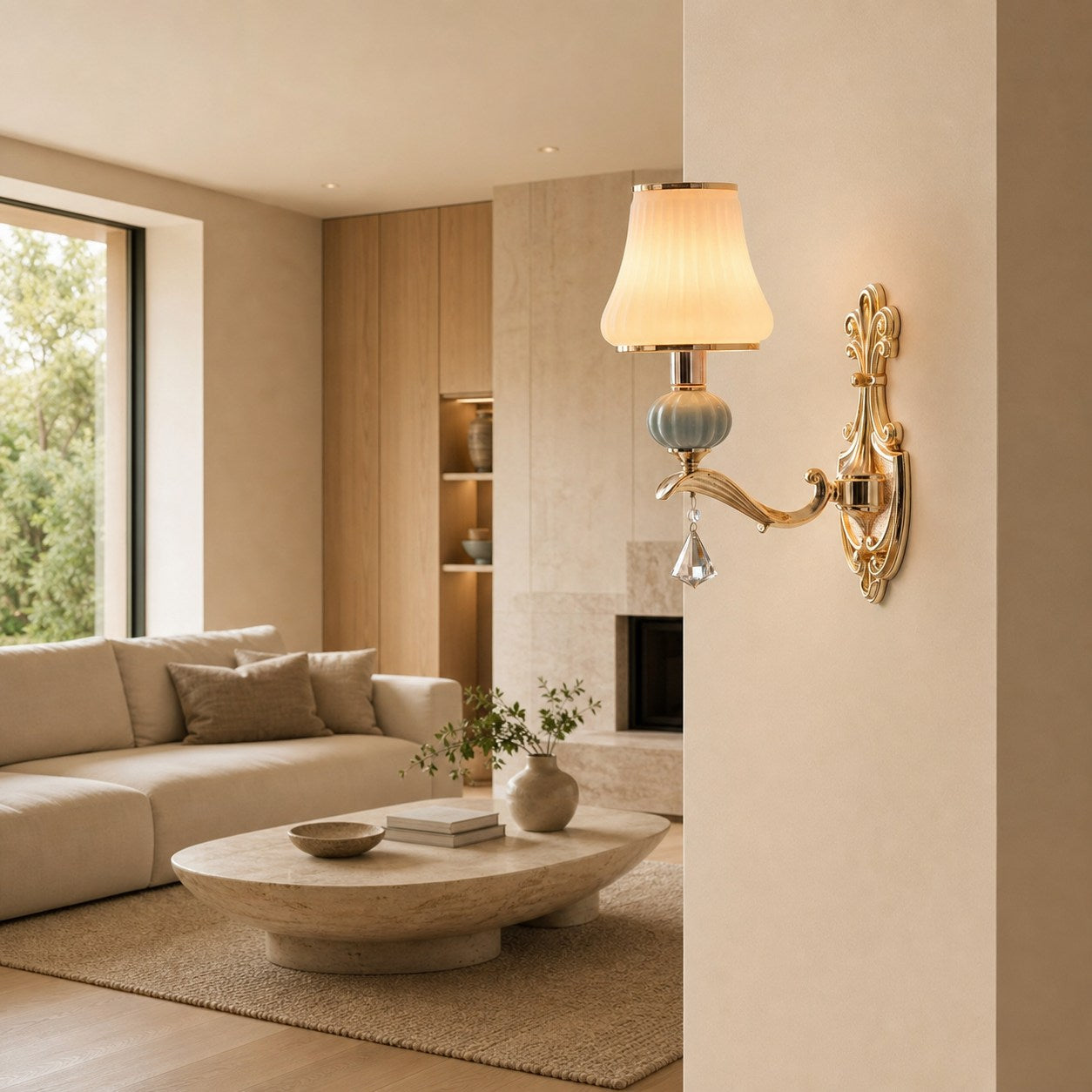 Sylvion Artistic Minimalist Wall Lamp – Sculptural Bedroom and Restaurant Wall Sconce Lighting