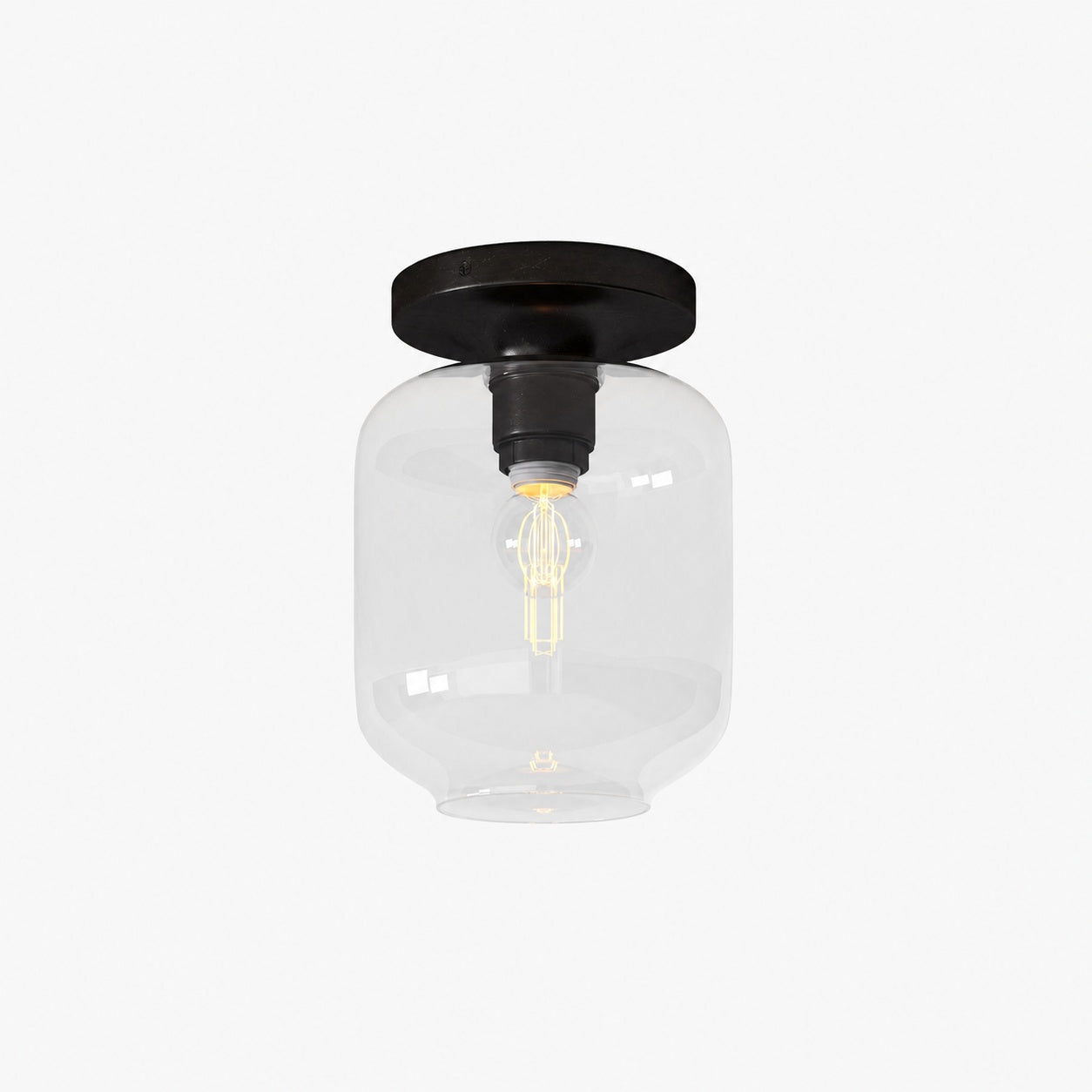 Lumivelle Sculptural Flush Mount Light – Modern Glass Ceiling Lamp