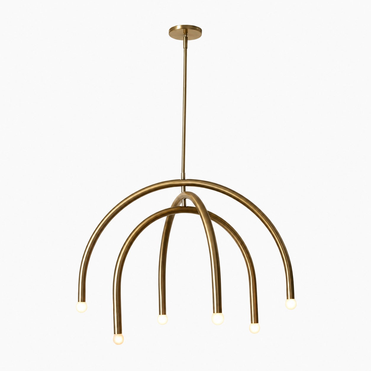 Borvia Arc Chandelier - Simple Modern Rotatable Lamp Arm