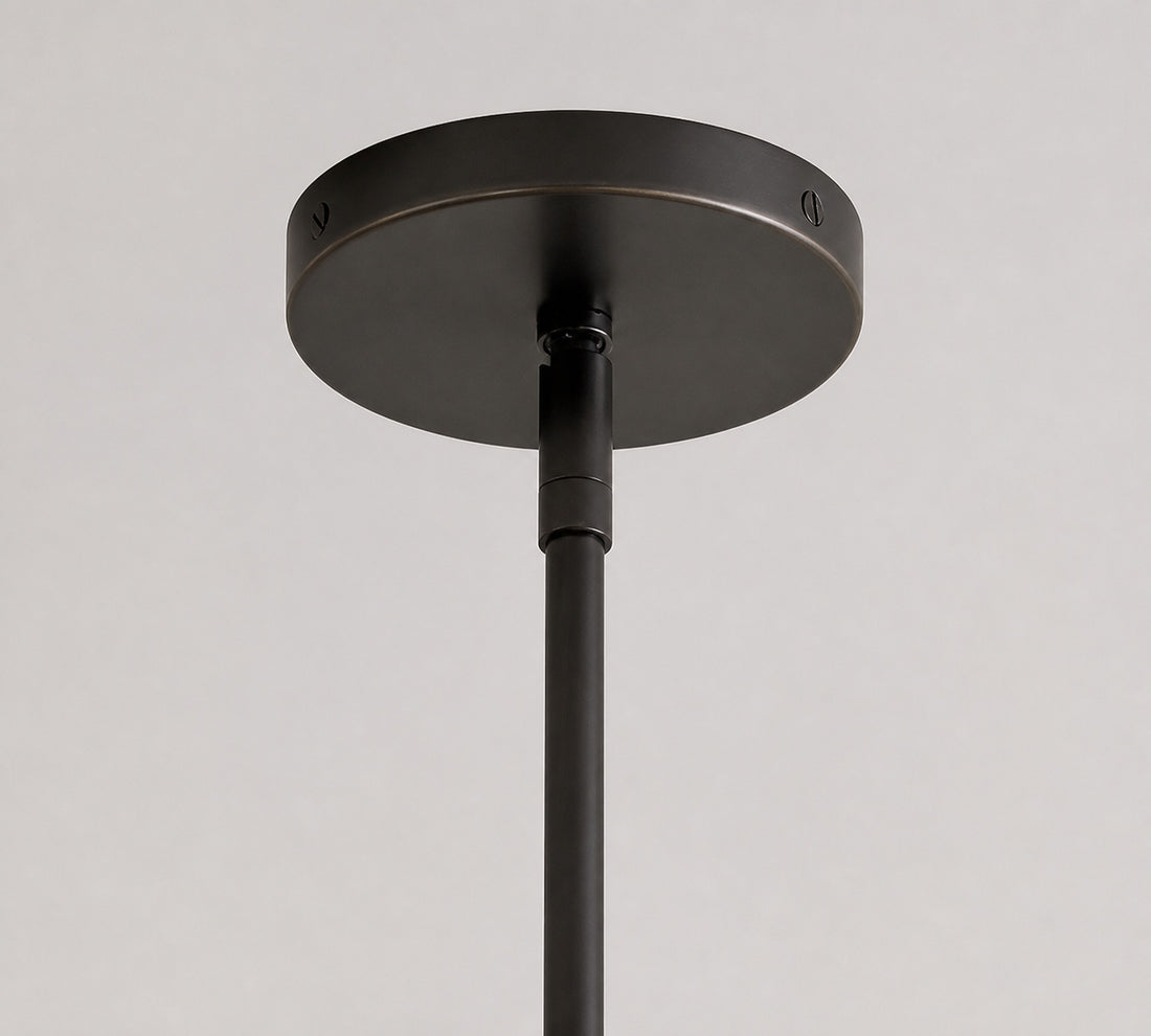 Calin Classic Round Chandelier - Bronze Iron Light for Dining