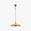 TF Ingram Tiffany Pendant Light – Vintage Handcrafted Stained Glass Floral Shade for Dining Room