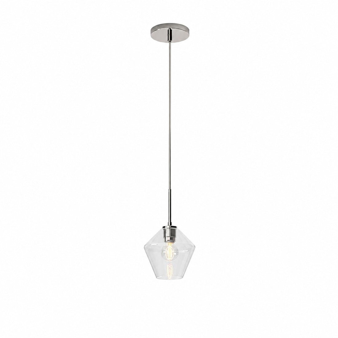 Merin Transparent Glass Sculpture Geometric Chandelier