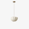 Linbron Pendant - Soft Linen Shade and Curved Frame Modern Light for Dining Room