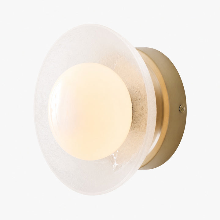 Elorina Sconce Wall Light - Textured Metal or Glass Shade