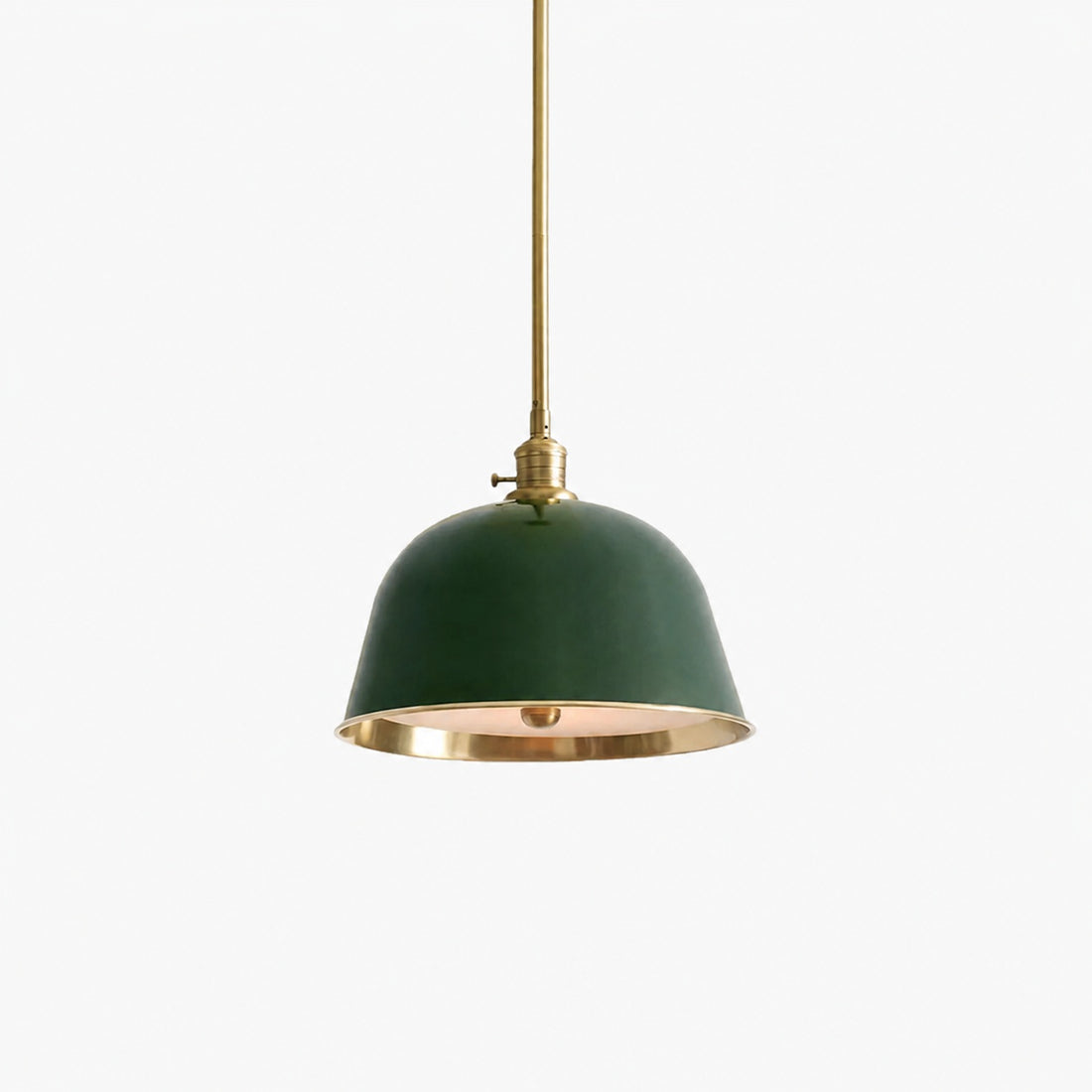 Forvara Classic Bell Pendant Light Industrial Pole Pendant Fixture for Dining Room
