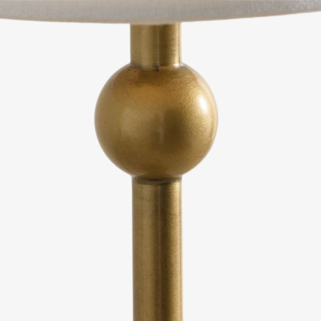Serena Iron Table Lamp – Clean Lines and a Soft Linen Shade for Home Office or Bedside