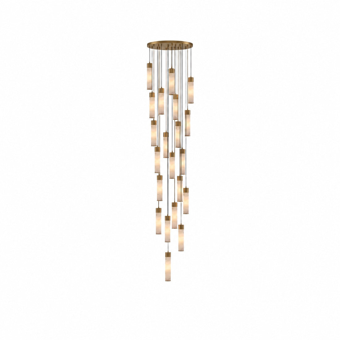Solaryx Minimal Cylindrical Silhouette Pendant Light - Modern Style Lamp for Kitchen or Dining Room