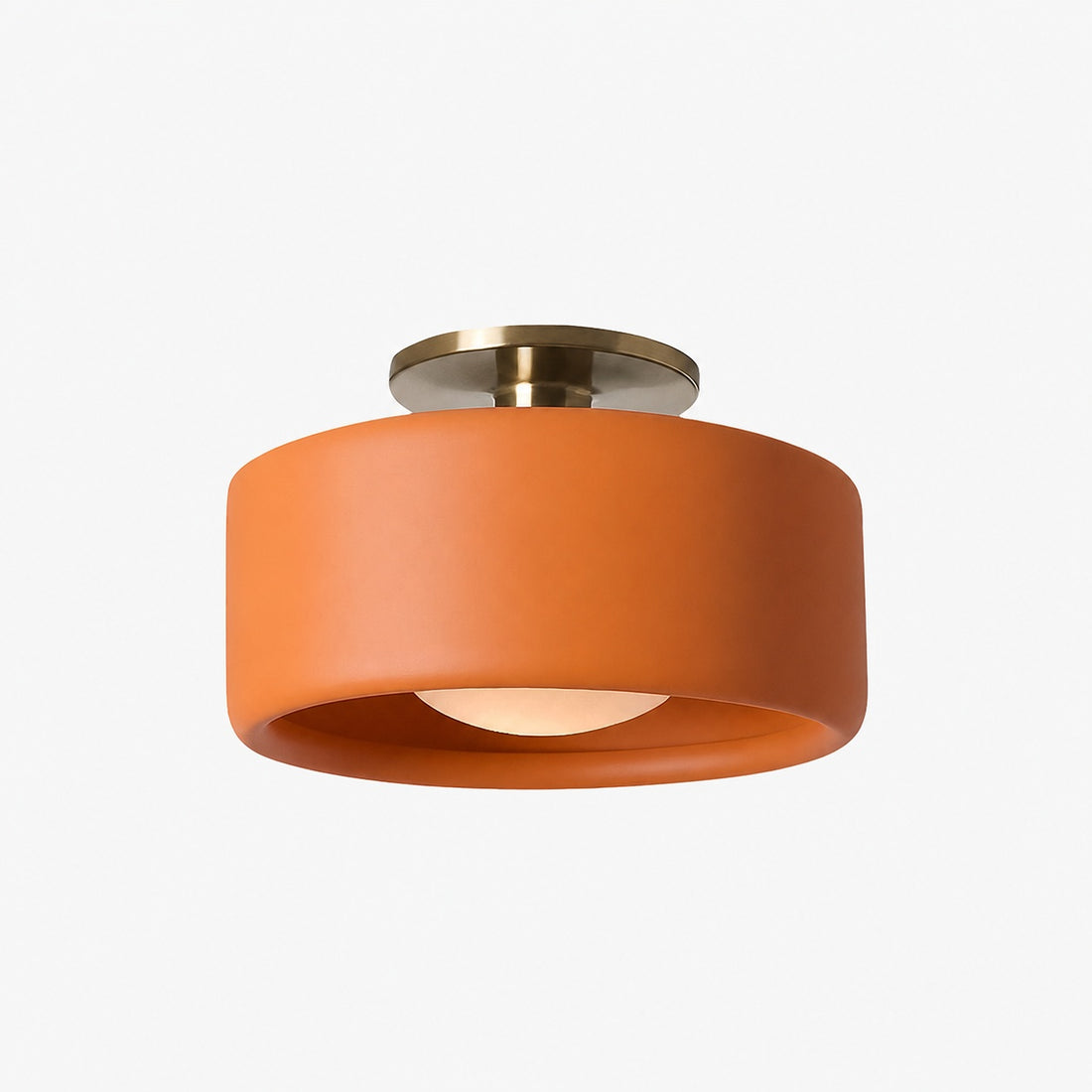 Cerova Modern Porcelain Flush Mount Ceiling Light– Elegant Ivory Shade
