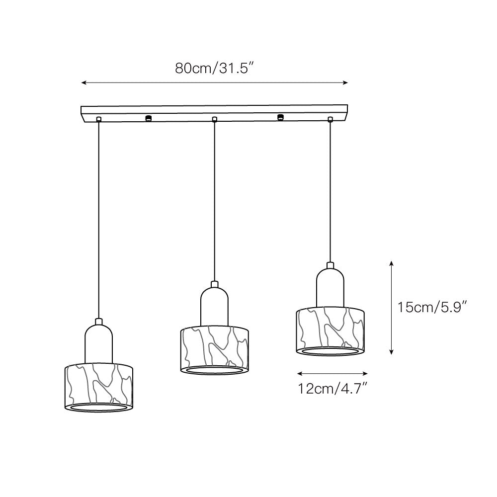 Dekum Marble Pendant Lamp
