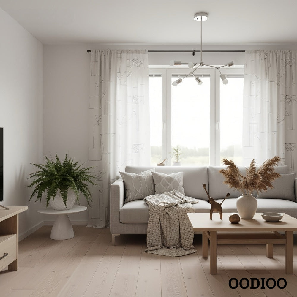 Lunivera Industrial Metal Chandelier – Sleek Geometric Ceiling Light Fixture for Living Room