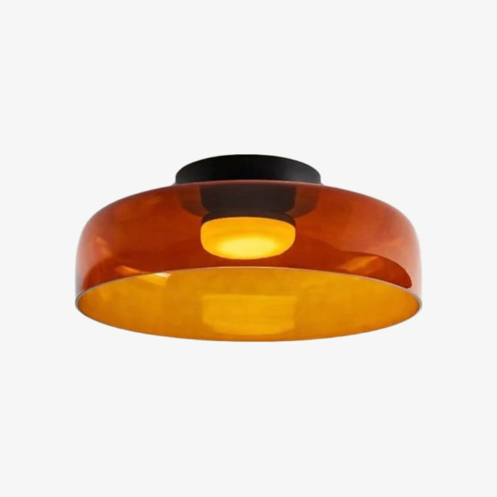 Celestial Modern Glass Ceiling Light - Nordic Design  Glass Disc Fixture for Bedroom and Dining