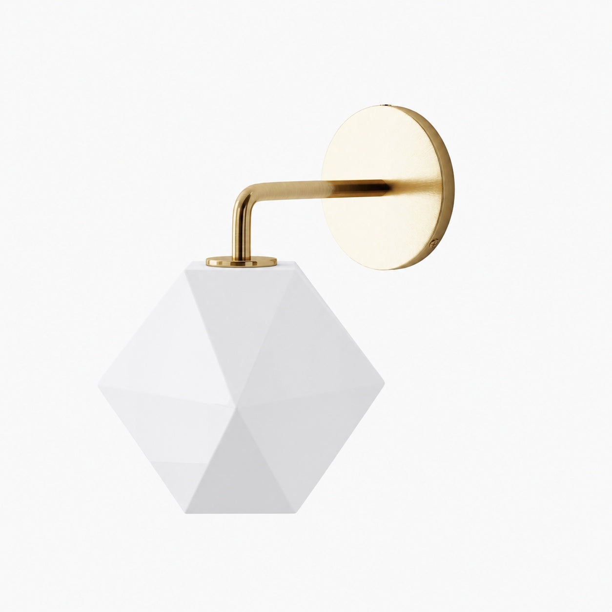 Talvior Geometric Modern Bathroom Sconce - Faceted Shade Light in Luxe Finishes