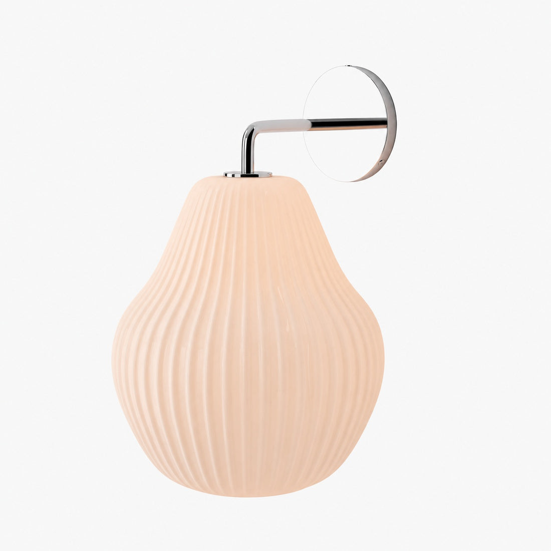 Rivrona Ribbed Glass Wall Sconce - Elegant Modern Lighting for Hallway & Bedroom