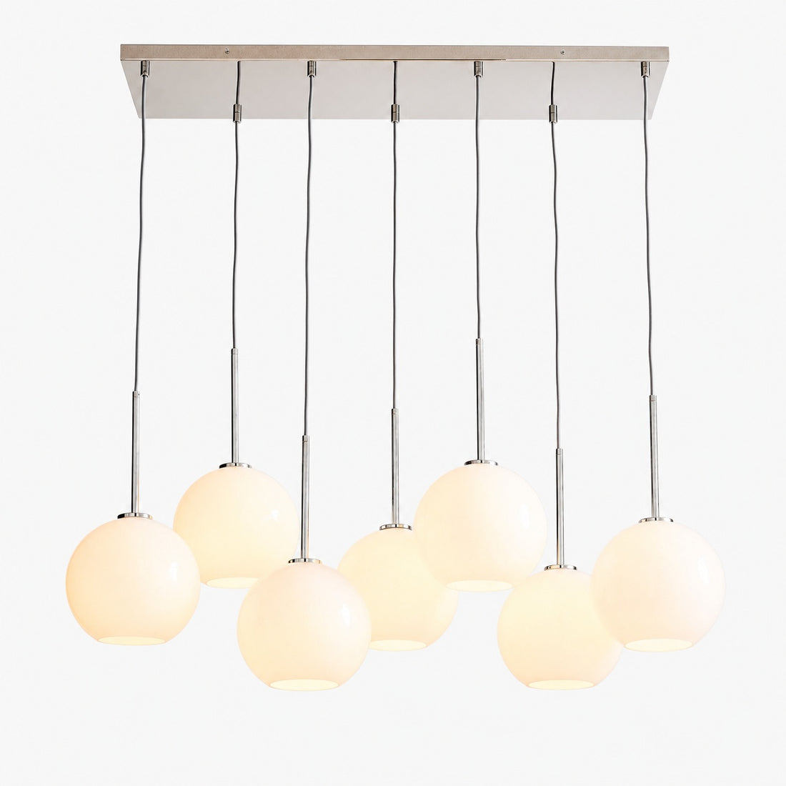 Selvion Elegant 7-Light Globe Chandelier – Glass Pendant Light
