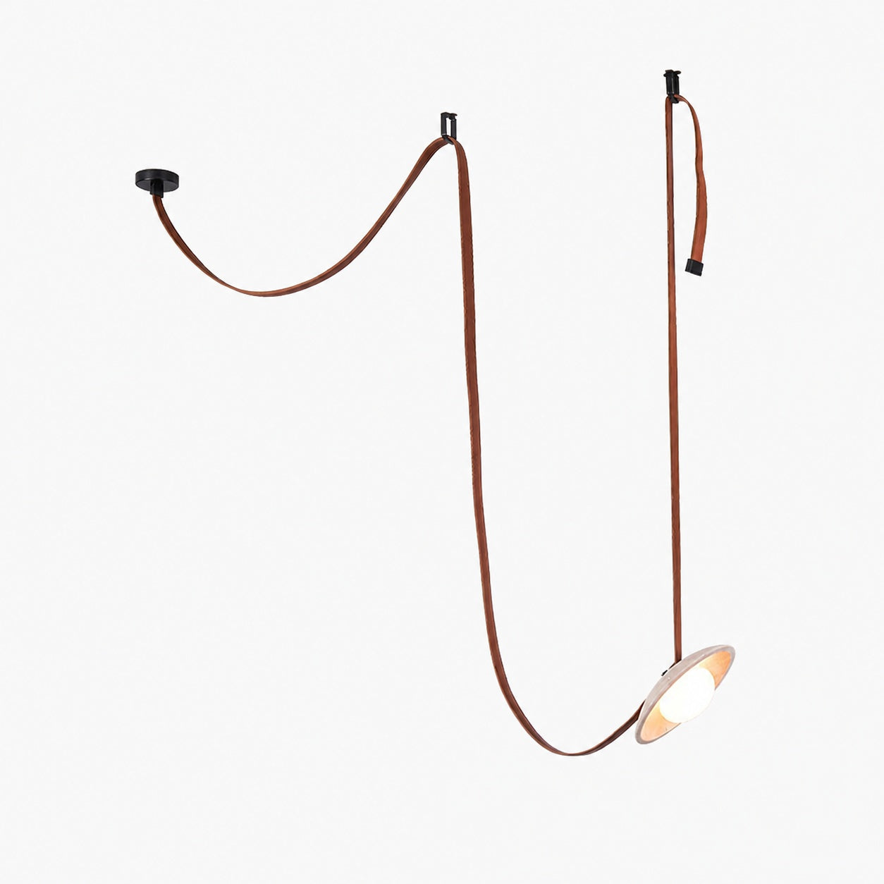 Light Rail Leather Pendant Lamp