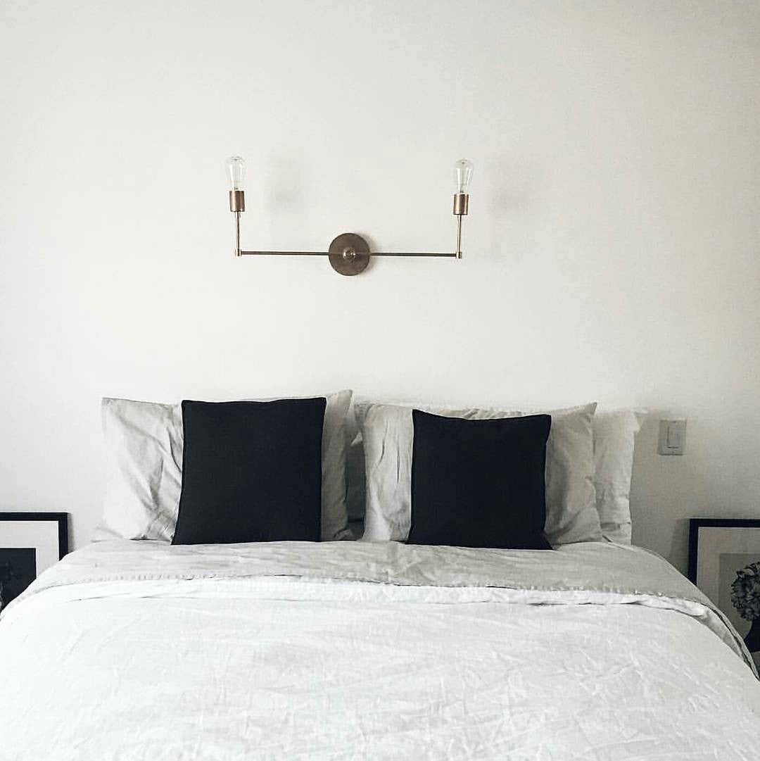 Modern Two Light Wall Sconce - Perfect Bedroom Or Hallway Light