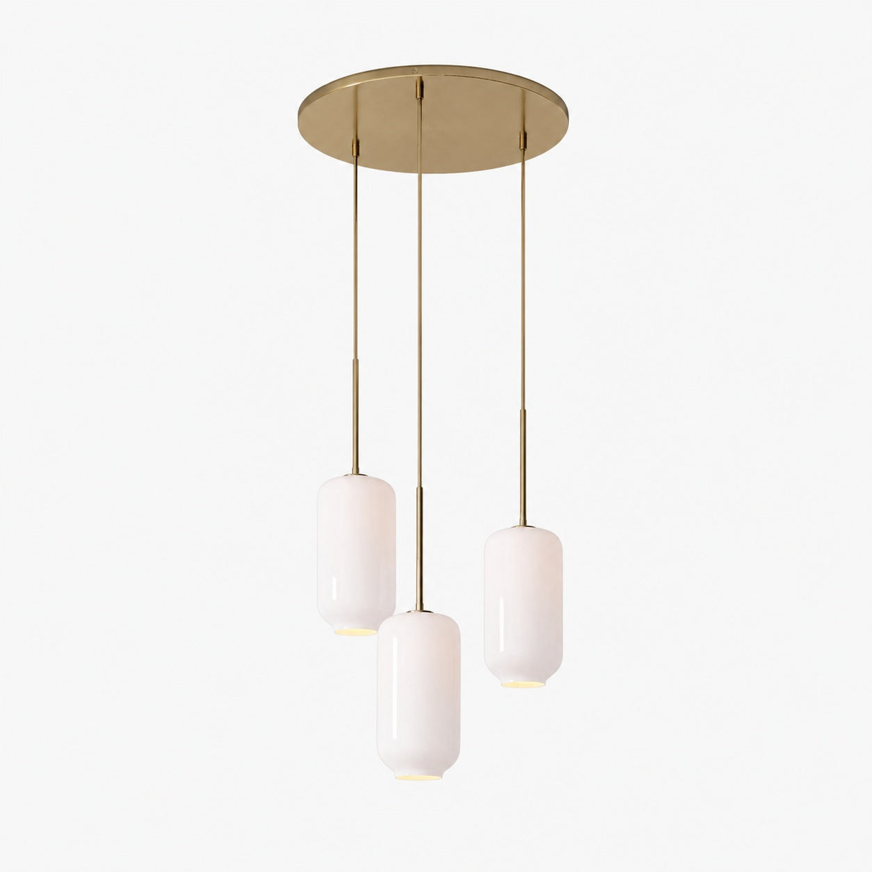 Lumivelle Pebble Glass Chandelier - 3-Light Modern Pendant Style