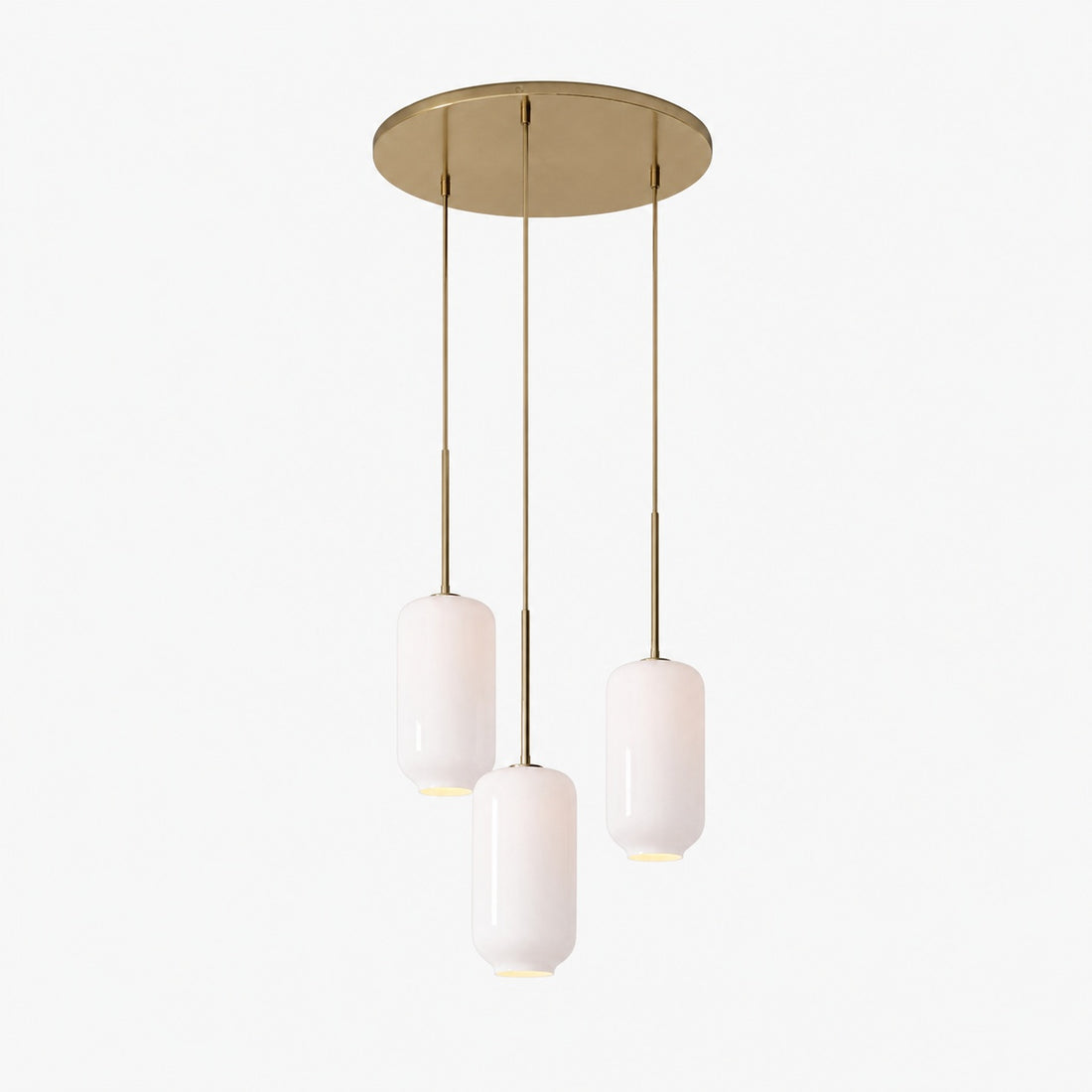 Lumivelle Pebble Glass Chandelier - 3-Light Modern Pendant Style