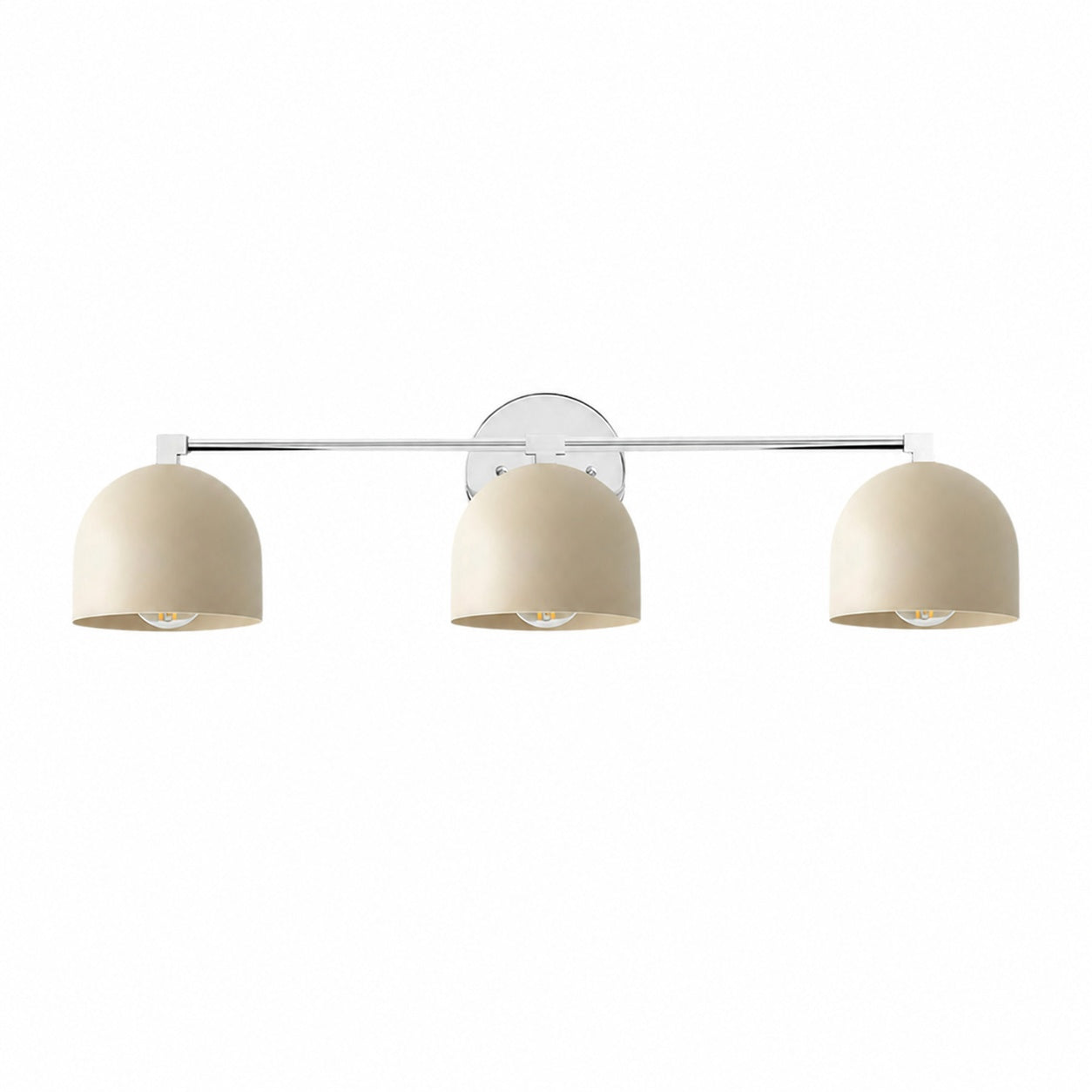 Metio Dome Mid-Century Deep Ball Vanity Lamp - Brass Wall Sconce