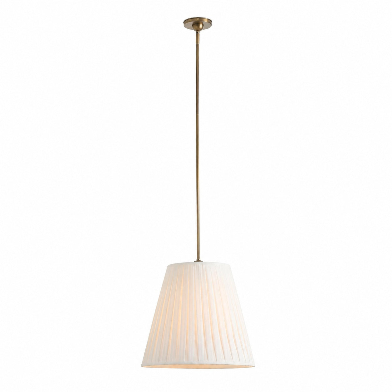 Luvora Modern Fabric Pleated Shade Pendant Lamp - Contemporary Elegant Decor Hanging Light