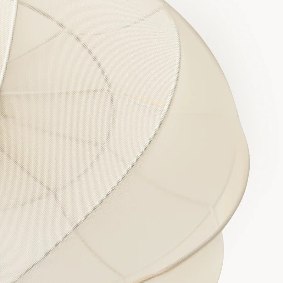 Lumifil Draped Mesh Ceiling Light – Boho Rustic Textured Shade Lamp for Living Room or Bedroom