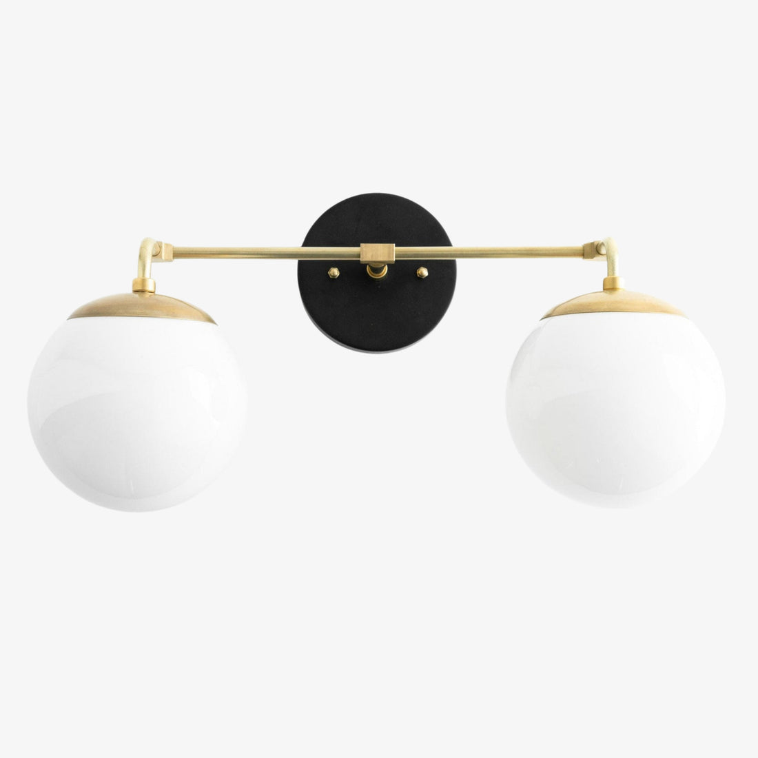 Glorica Glass Wall Sconce - Modern Vintage Vanity Light Fixture