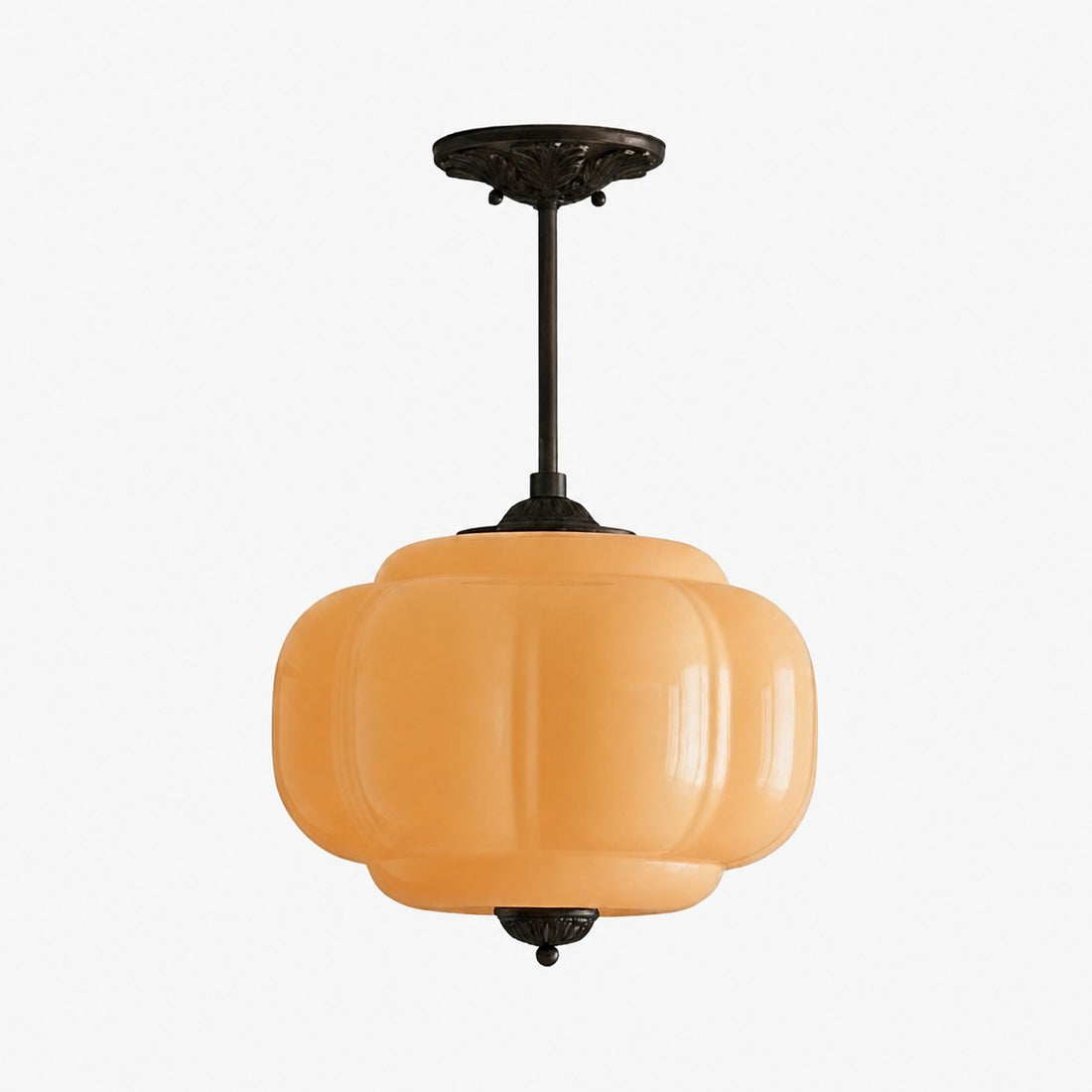 Eloise Vintage Glass Chandelier - Milk Glass Home Accent