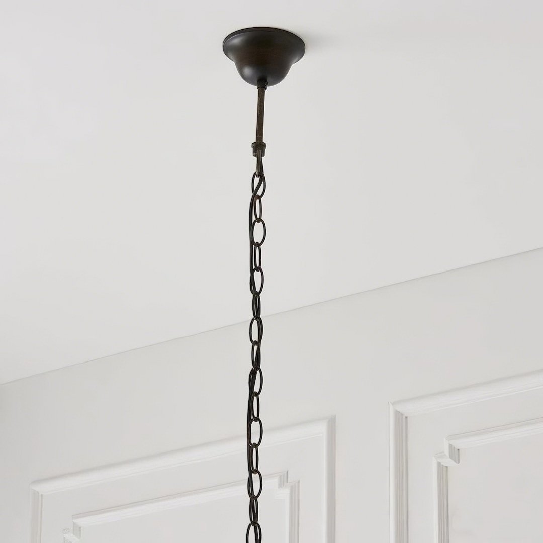 TF Hector Pendant Light – Art Nouveau Stained Glass Decorative Light for Dining or Living Room