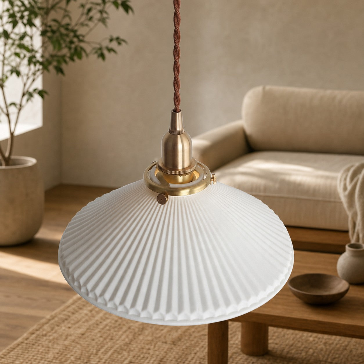 Ceramodeco Glow Decorative Pendant Lamp – Art Inspired Hanging Light for Dining Areas N13