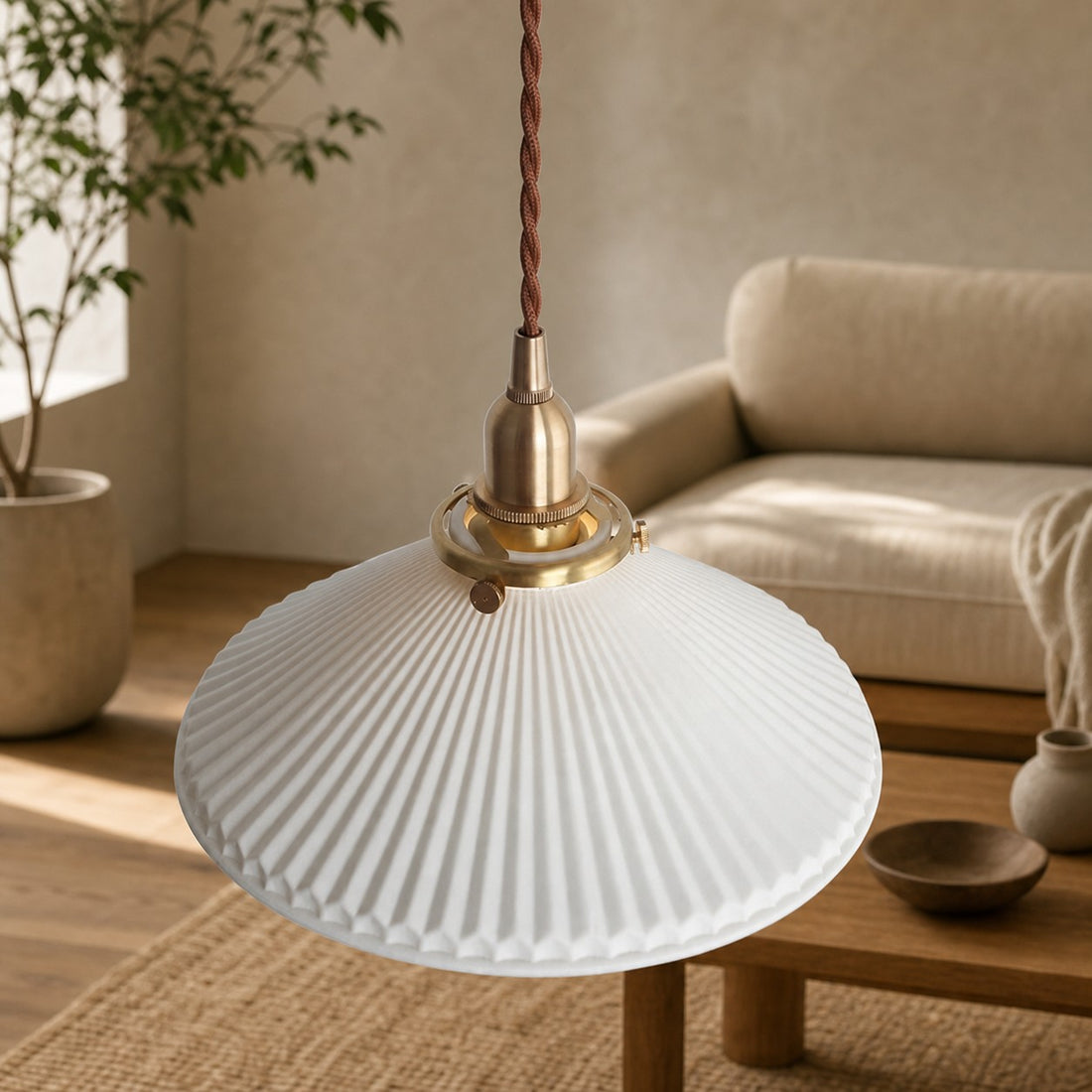 Ceramodeco Glow Decorative Pendant Lamp – Art Inspired Hanging Light for Dining Areas N13