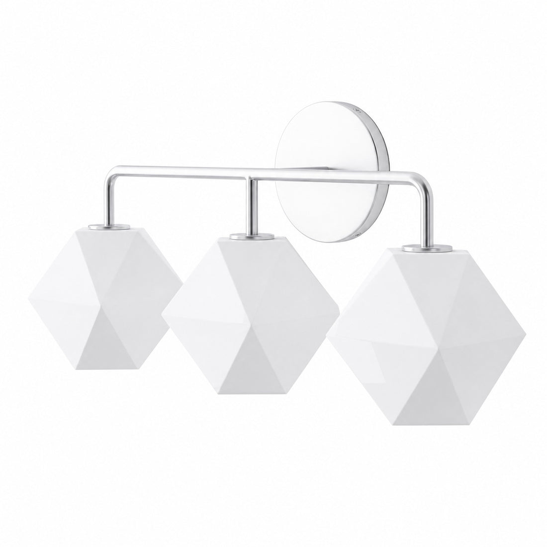 Talvior Geometric Modern Bathroom Sconce - Faceted Shade Light in Luxe Finishes