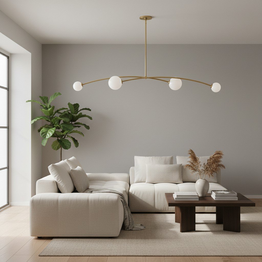 Arden Glass Pendant Chandelier – Minimalist Geometric Design for Modern Interiors